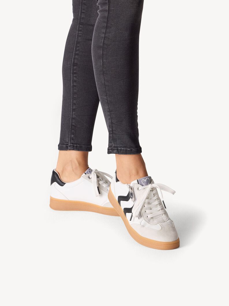 Sneaker - white, WHITE/BLACK, hi-res