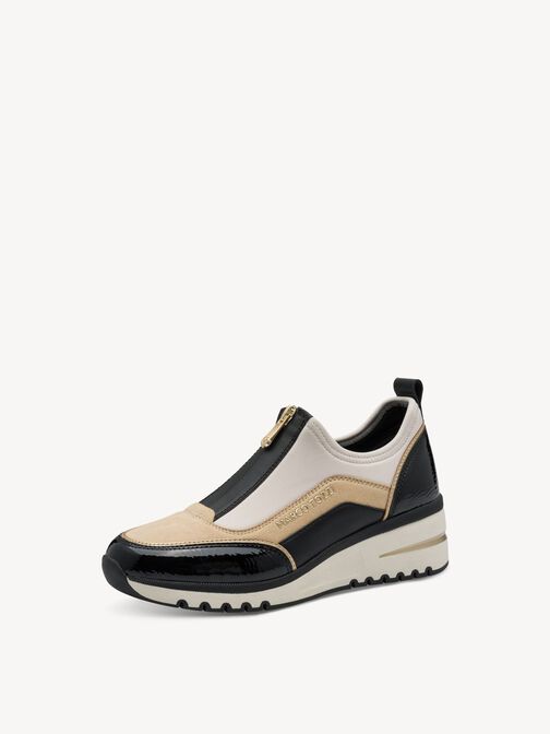 Sneaker - beige, CREAM/BLACK, hi-res