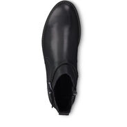 Leather Bootie - black, BLACK ANTIC, hi-res