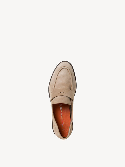 Lederslipper - beige, TAUPE SUEDE, hi-res