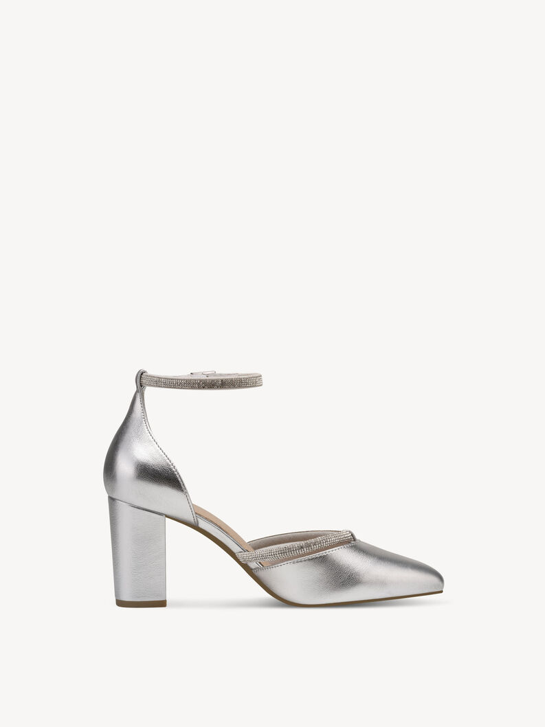 Pumps - metallic, SILVER, hi-res