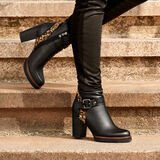 Bootie - black, BLACK ANT.COMB, hi-res