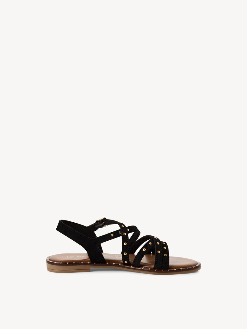 Mule en cuir - noir, BLACK, hi-res