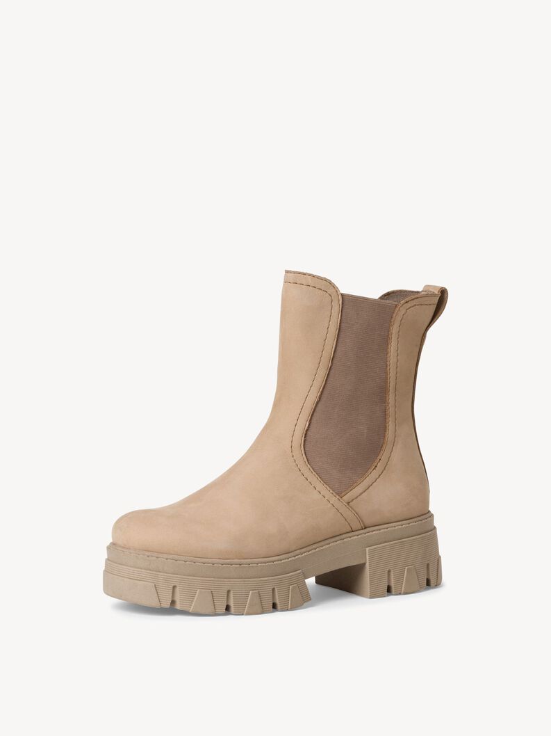 Leather Chelsea boot - beige, TAUPE NUBUCK, hi-res