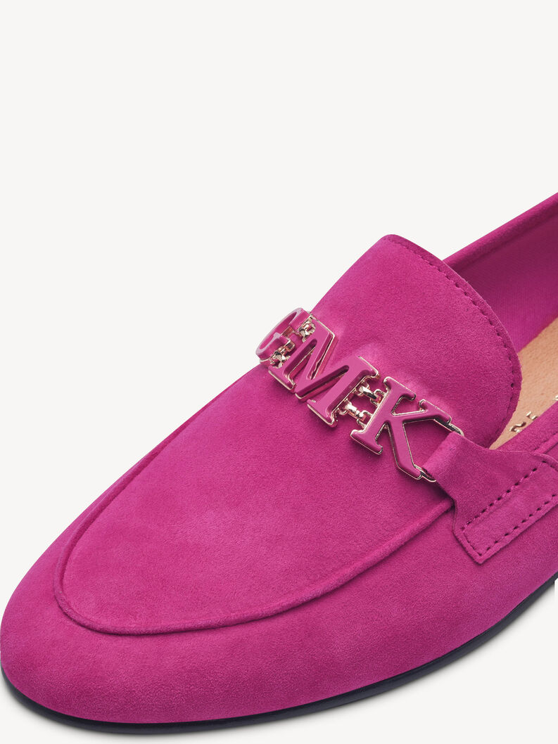 Lederslipper - pink, PINK, hi-res