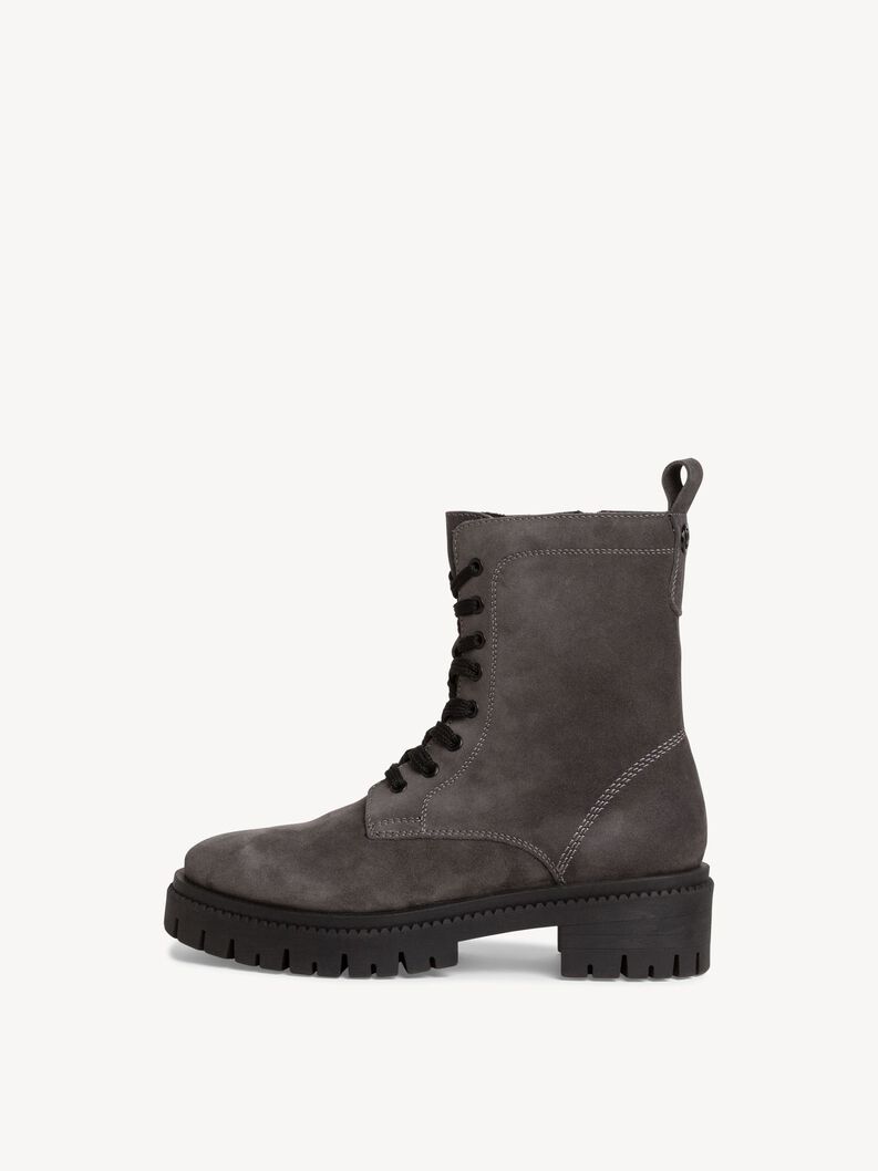 Lederstiefelette - grau, ANTHRACITE, hi-res