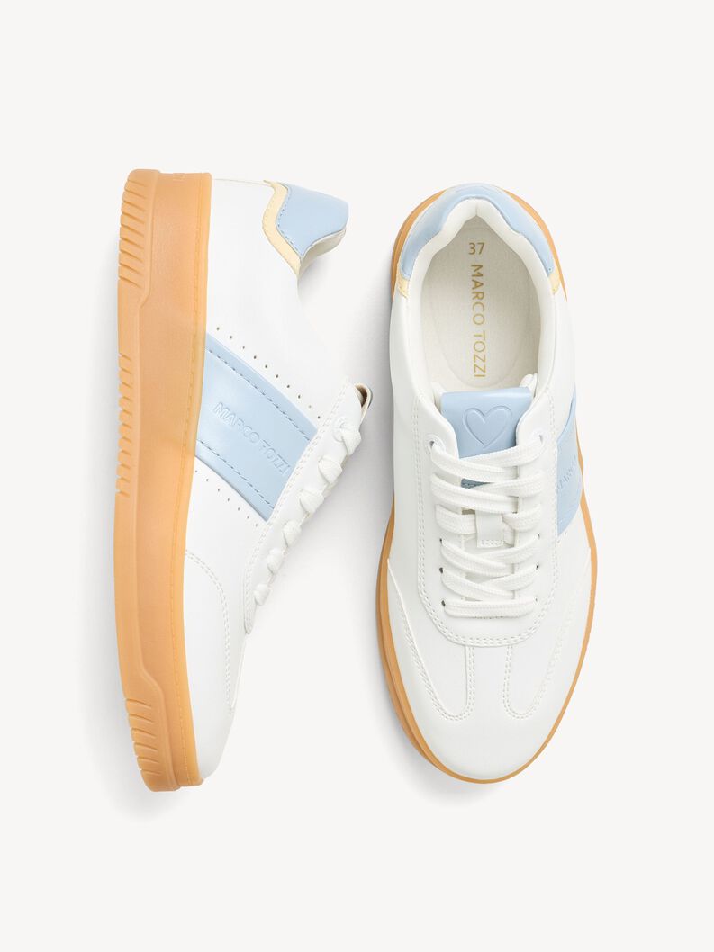Sneaker - wei&szlig;, WHITE/LT. BLUE, hi-res