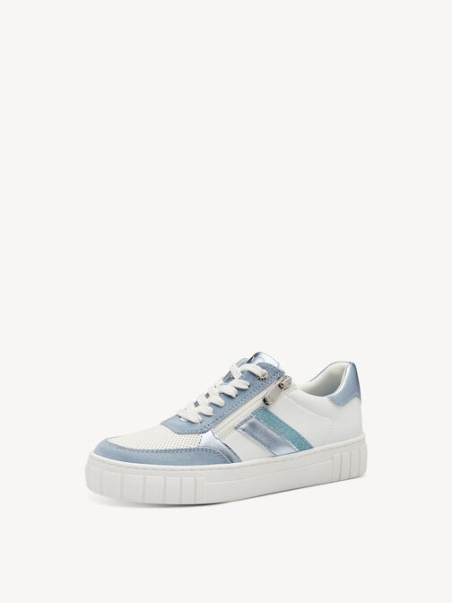 Sneaker - weiß, WHITE/LT.BLUE, hi-res