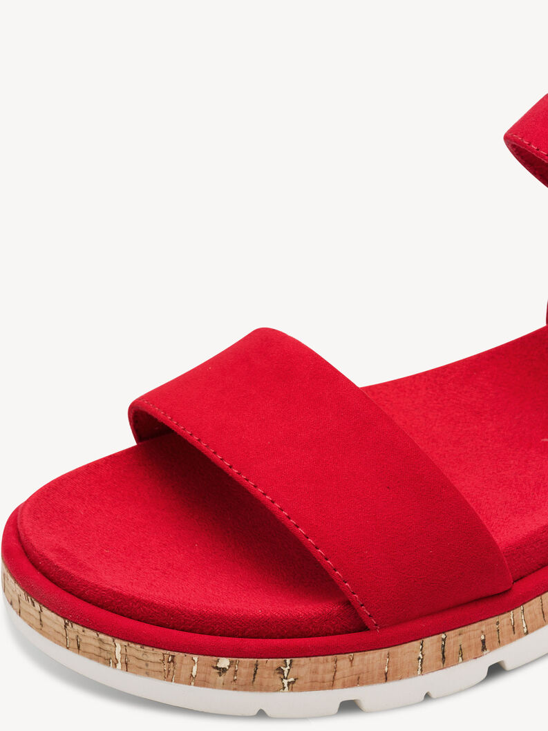 Sandały - czerwony, RED, hi-res