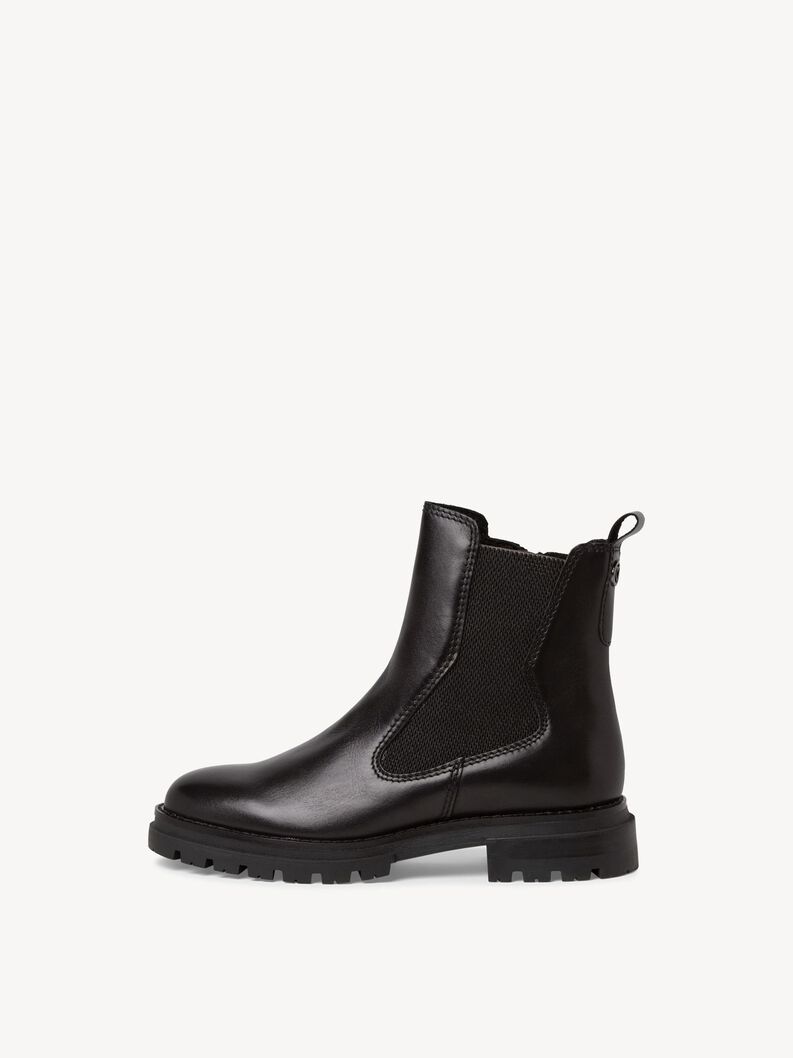 Leder Chelsea Boot - schwarz, BLACK, hi-res