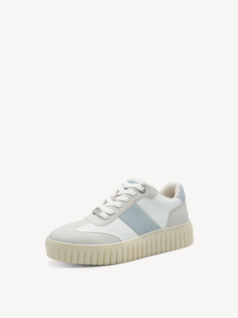 Sneaker - wei&szlig;, WHITE/BLUE, hi-res