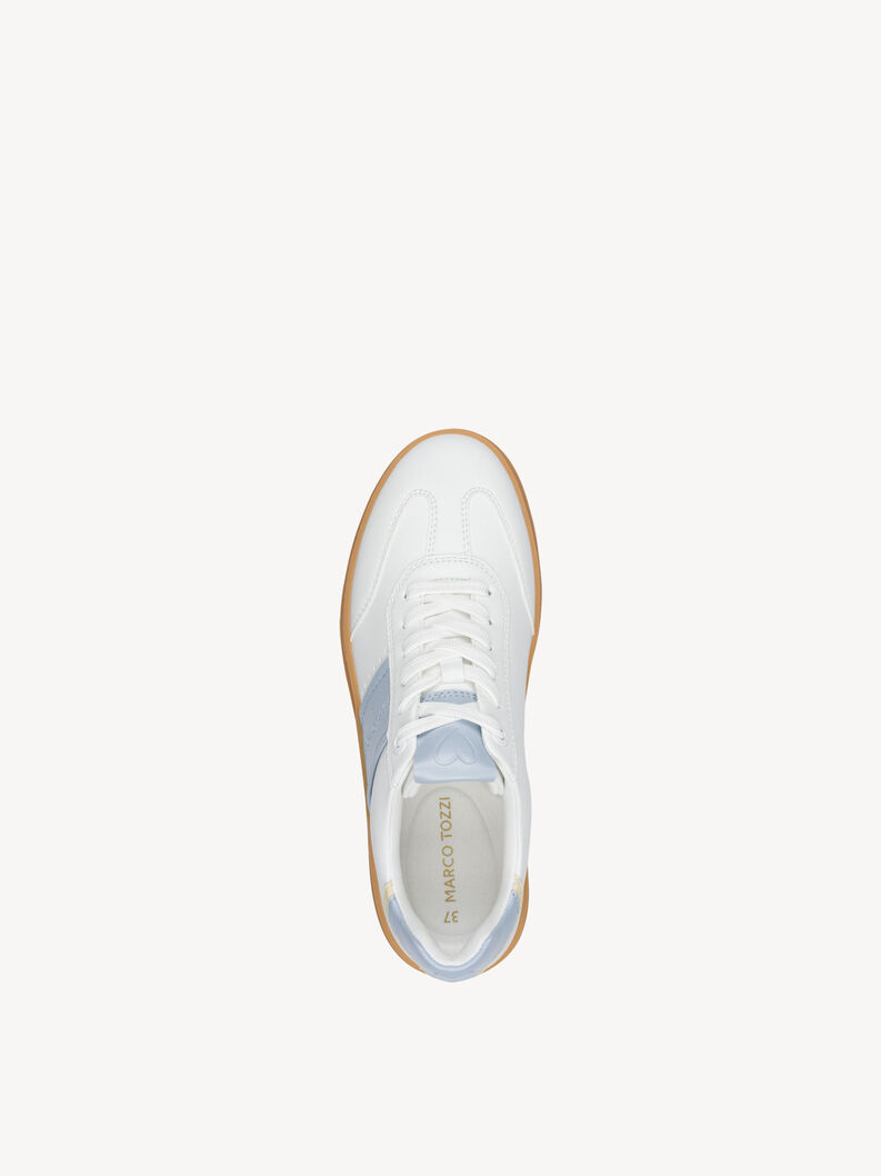 Sneaker - wei&szlig;, WHITE/LT. BLUE, hi-res