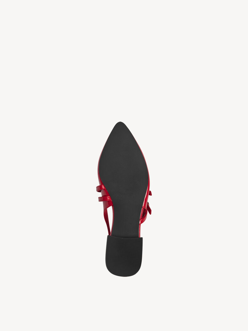 Scarpe con cinturino alla caviglia - rosso, RED PATENT, hi-res