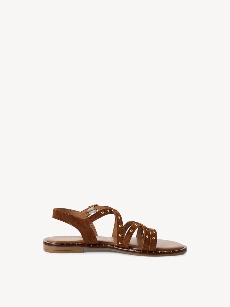 Lederpantolette - braun, COGNAC, hi-res