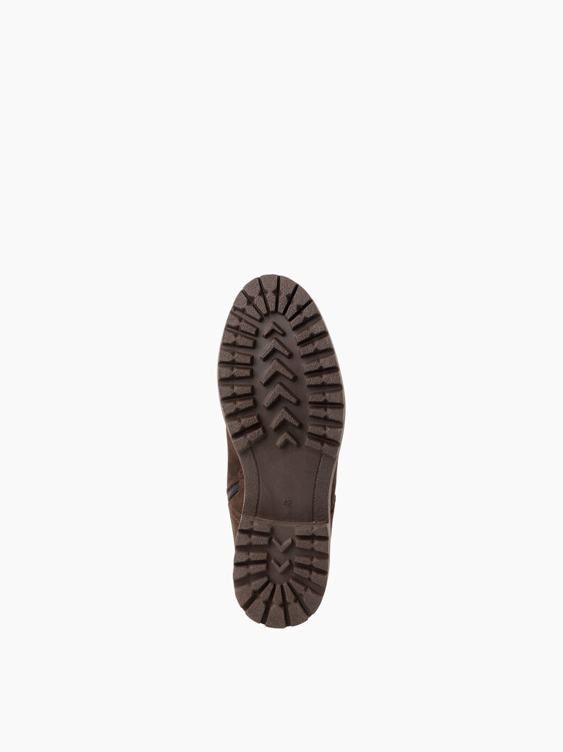 Leather Bootie - brown warm lining, MOCCA NUBUCK, hi-res