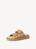 Lederpantolette - beige, DUNE SUEDE, hi-res