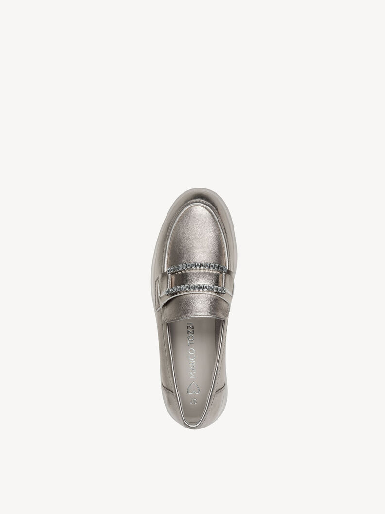 Slipper - metallic, PLATINUM, hi-res