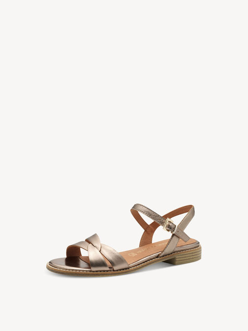 Ledersandale - rosa, ROSE METALLIC, hi-res