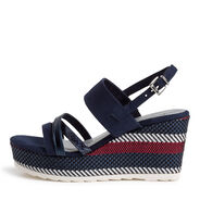 Heeled sandal - blue, NAVY COMB, hi-res