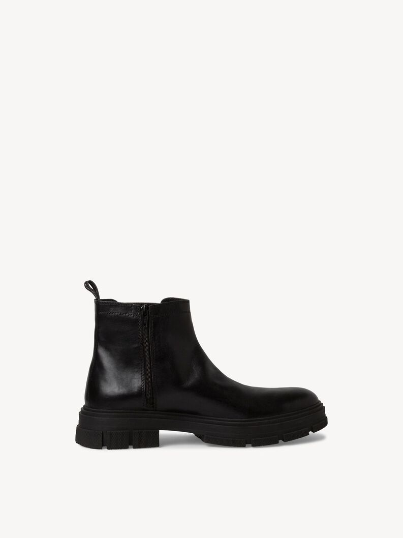 Leder Chelsea Boot - schwarz, BLACK, hi-res