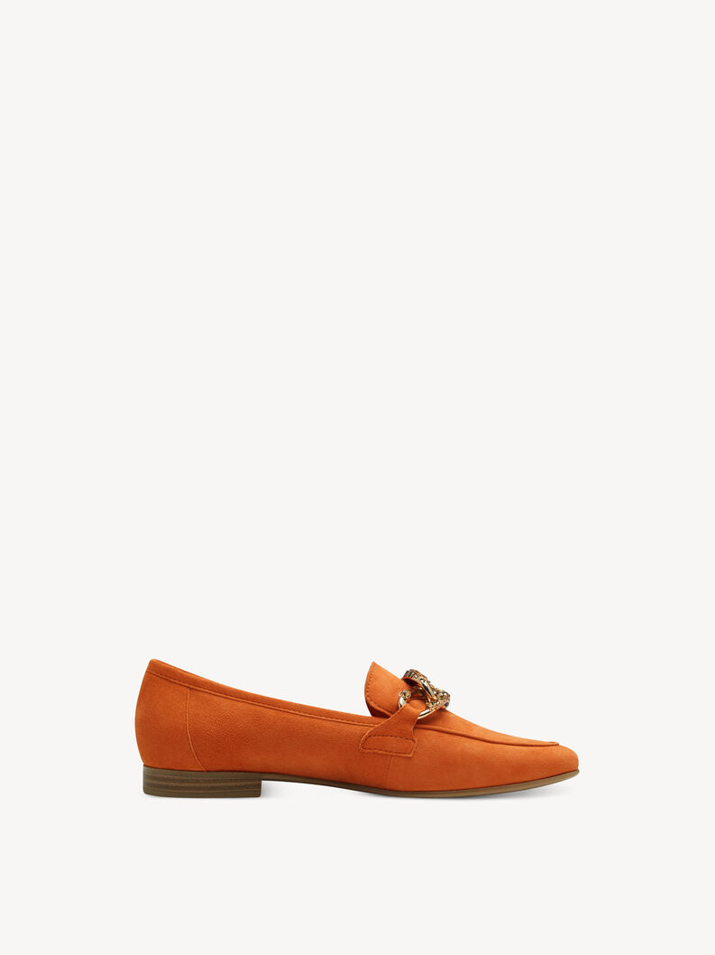 Lederslipper - orange, ORANGE, hi-res