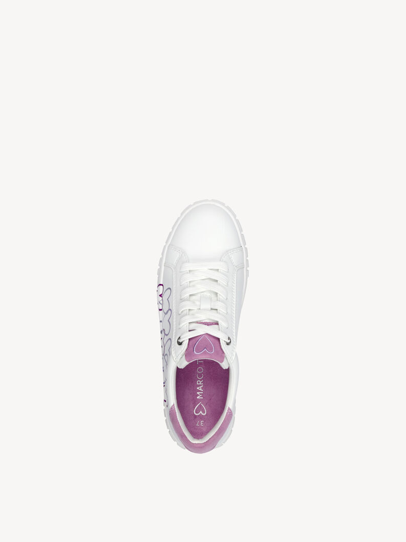 Sneaker - white, WHITE/BERRY, hi-res