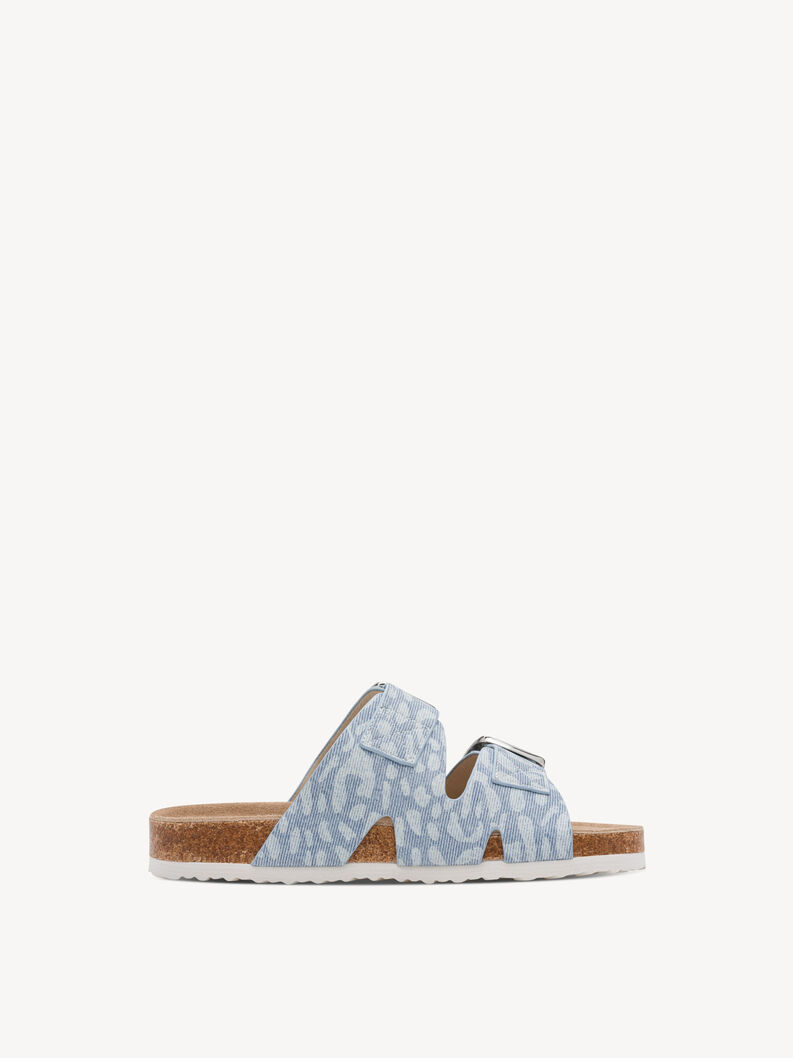 Pantolette - blau, LEO LT.BLUE, hi-res