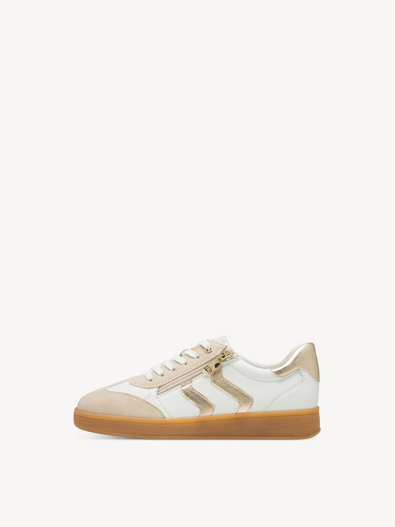 Sneaker - gold, WHITE/GOLD, hi-res