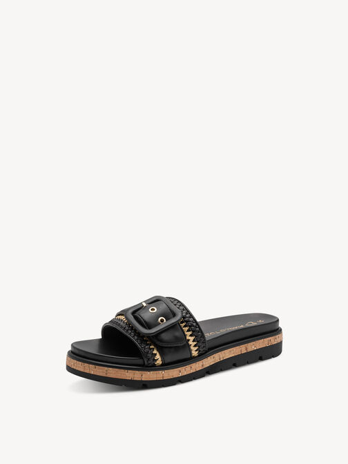 Pantolette - schwarz, BLACK COMB, hi-res