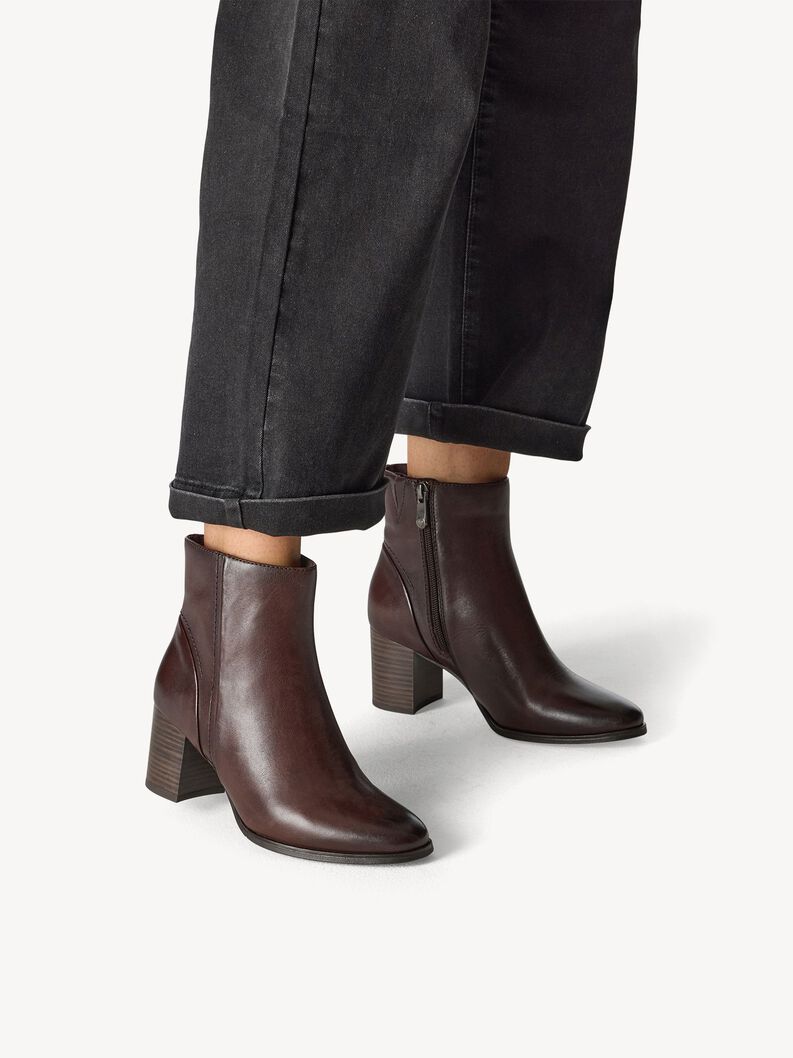 Lederstiefelette - braun, MOCCA, hi-res