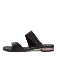Lederpantolette - schwarz, BLACK, hi-res