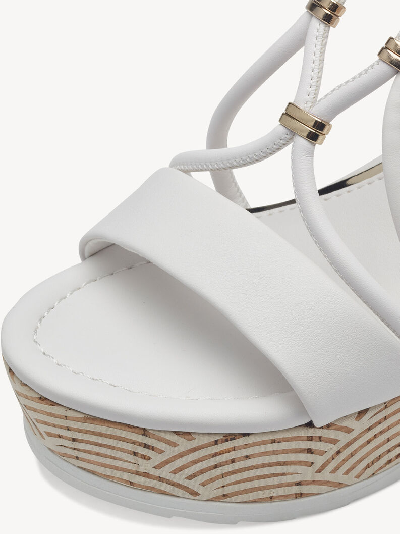 Sandály - bílá, WHITE, hi-res