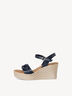Ledersandale - blau, NAVY, hi-res