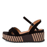 Heeled sandal - black, BLACK, hi-res