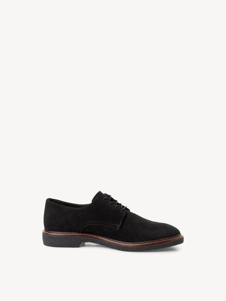 Lederhalbschuh - schwarz, BLACK, hi-res