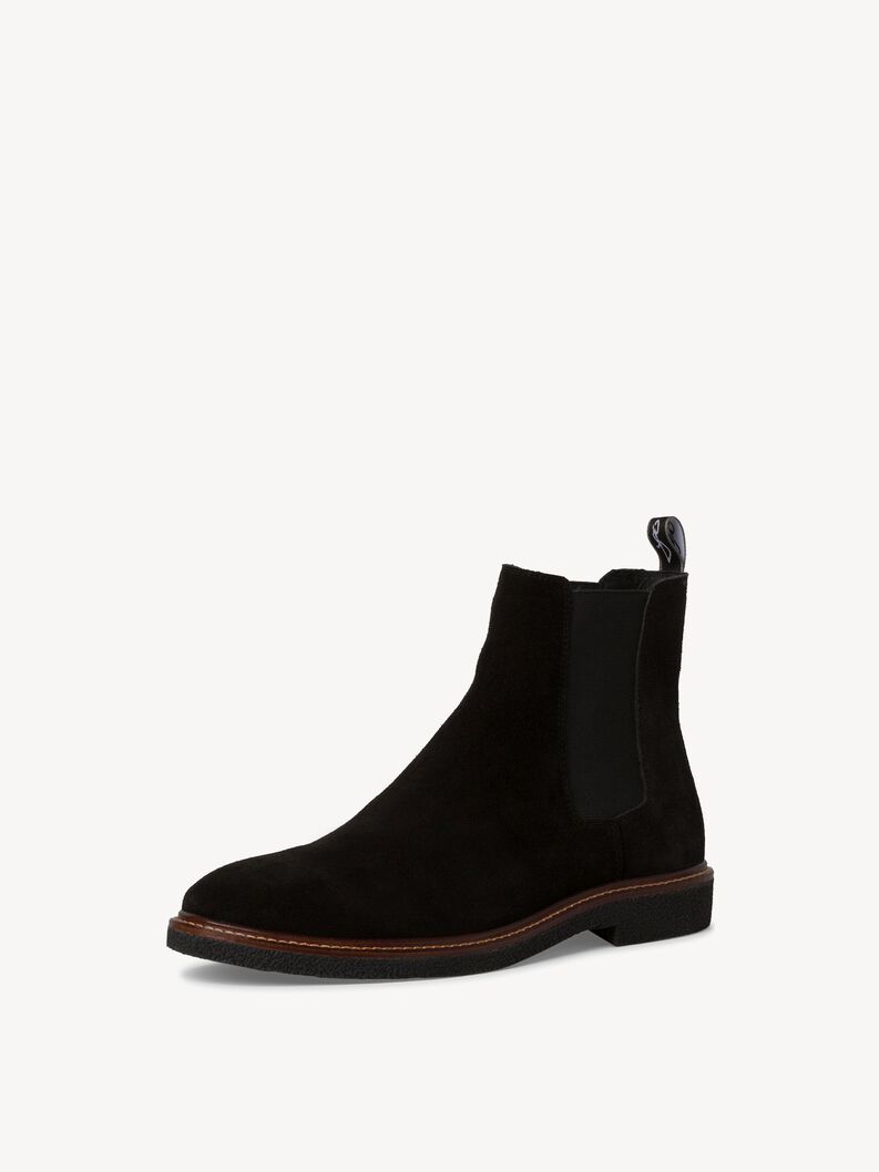 Leder Chelsea Boot - schwarz, BLACK, hi-res