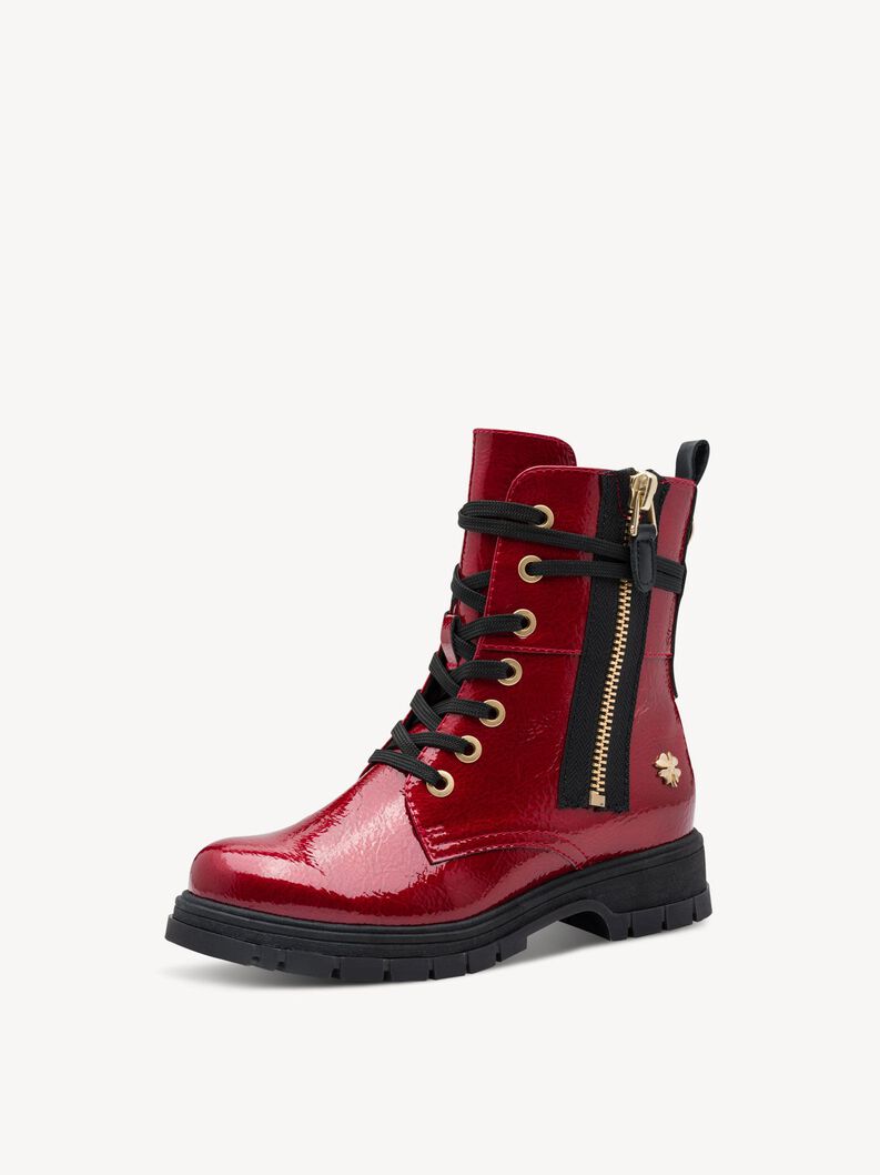 Stiefelette - rot, DK.RED PAT., hi-res