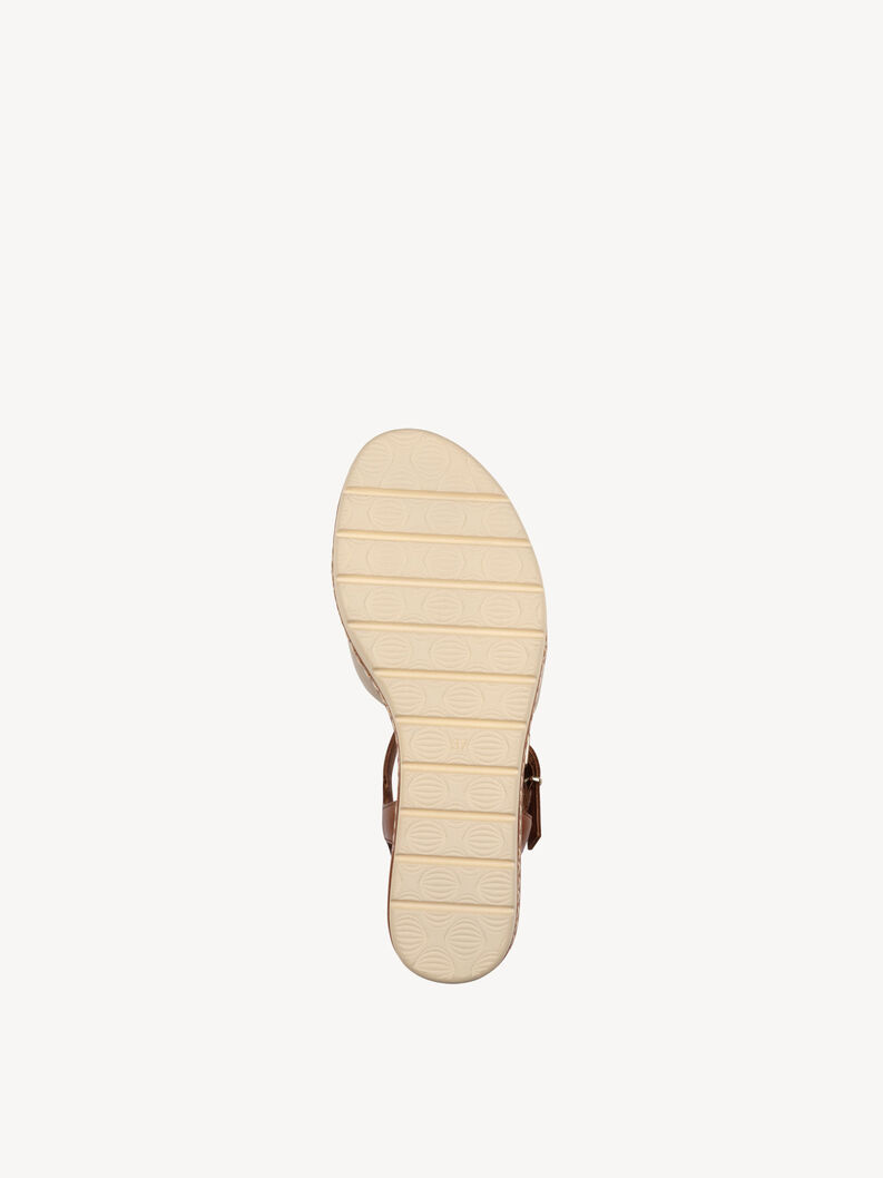 Ledersandale - gold, GOLD COMB, hi-res