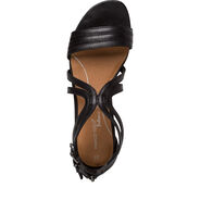 Ledersandale - schwarz, BLACK, hi-res
