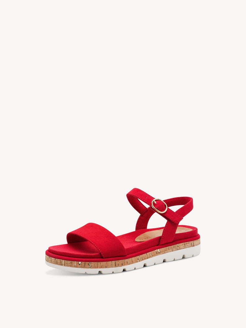 Sandały - czerwony, RED, hi-res
