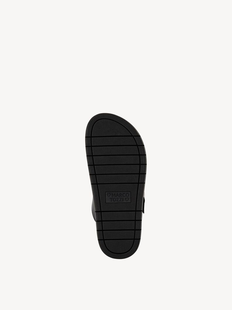 Lederpantolette - schwarz, BLACK, hi-res
