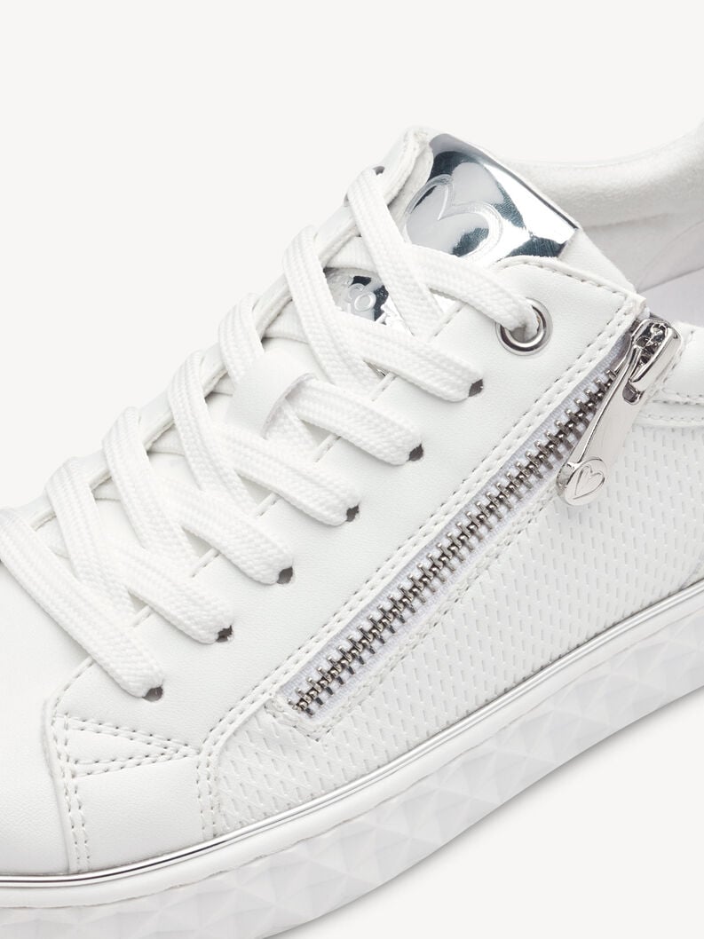 Sneaker - wei&szlig;, WHITE/SILVER, hi-res