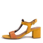 Heeled sandal - yellow, SAFFRON COMB, hi-res