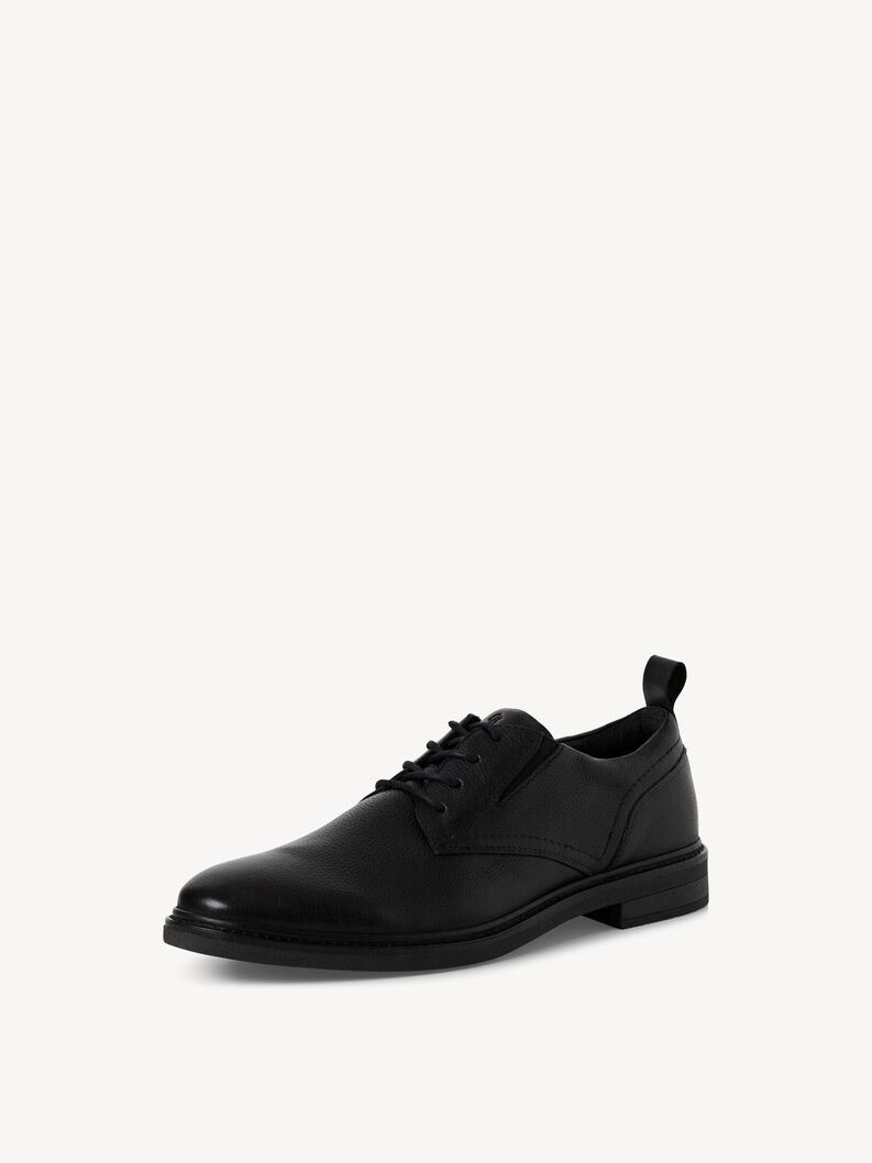Lederhalbschuh - schwarz, BLACK, hi-res