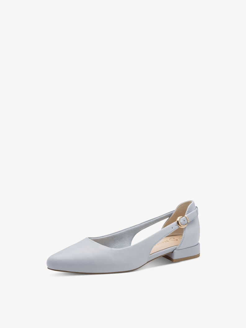 Lederballerina - blau, LT.BLUE, hi-res