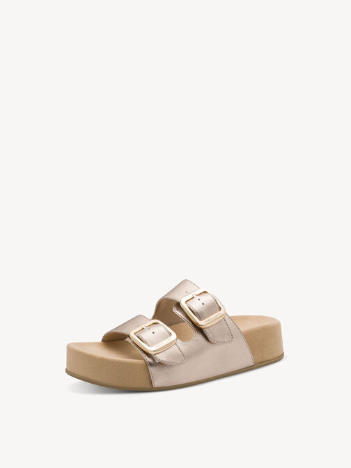 Pantolette - metallic, PLATINUM, hi-res