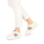 Basket - blanc, WHITE/NEON YEL, hi-res