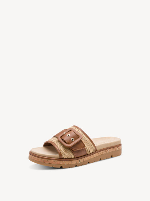 Pantolette - braun, COGNAC COMB, hi-res