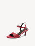 Ledersandalette - rot, RED, hi-res