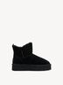 Lederstiefelette - schwarz Warmfutter, BLACK, hi-res